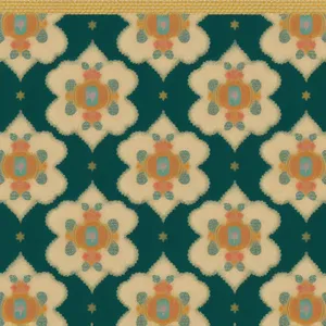 Vintage floral damask pattern with ornate swirls.