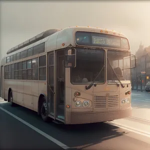 Urban Transit: Trolleybus on City Street