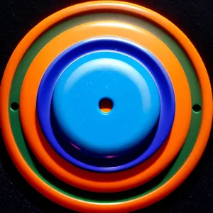 Fluid Ripples in Colorful Circle Design