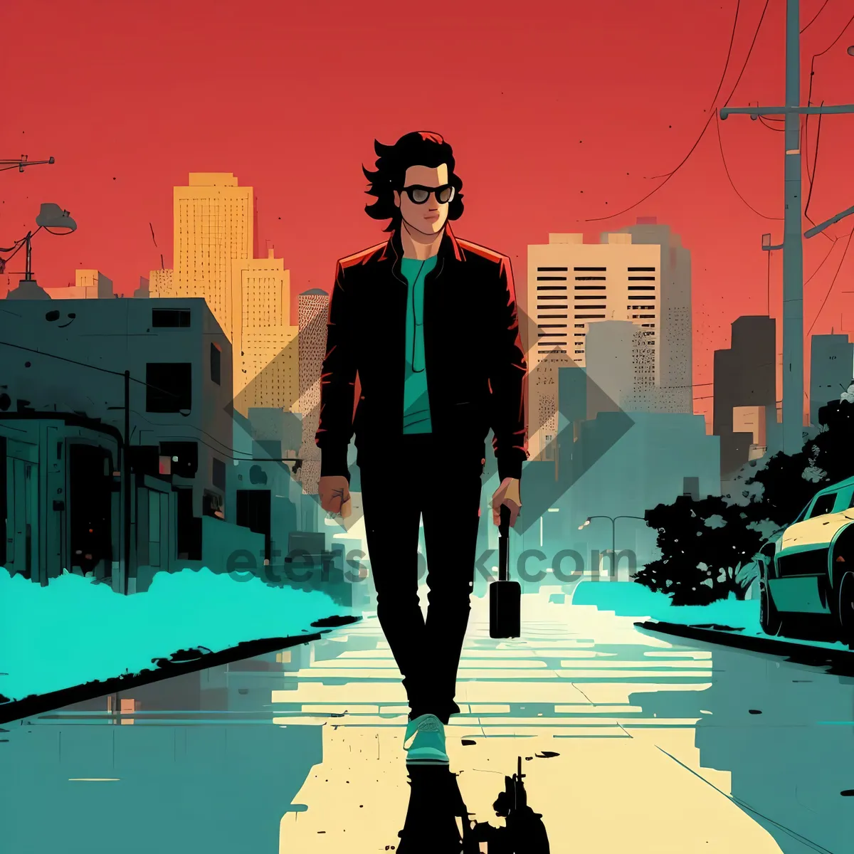 Picture of Business Team Silhouette Working Together for Success