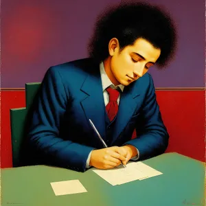 Professional Businesswoman Working on Laptop in Office