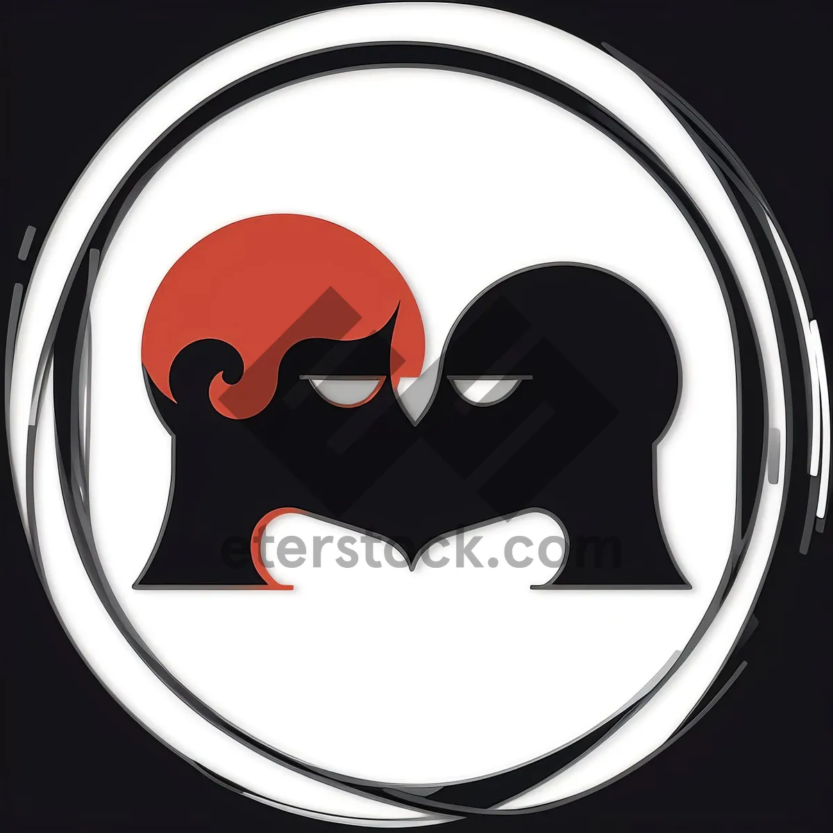 Picture of Round black shiny web icon set