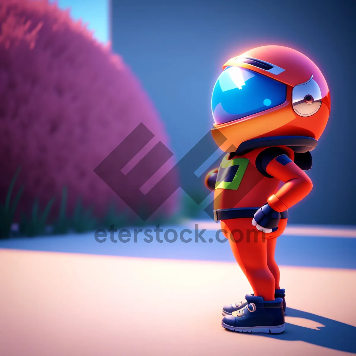 Picture of Automaton 3D Render Cartoon Man