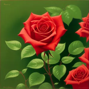 Romantic Rose Blossom for Valentine's Day Celebration