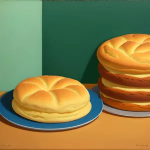 Delicious Freshly Baked Sweet Bun Snack