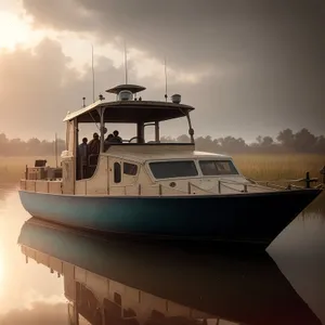 Sea Craft: Fishing Boat at Marina