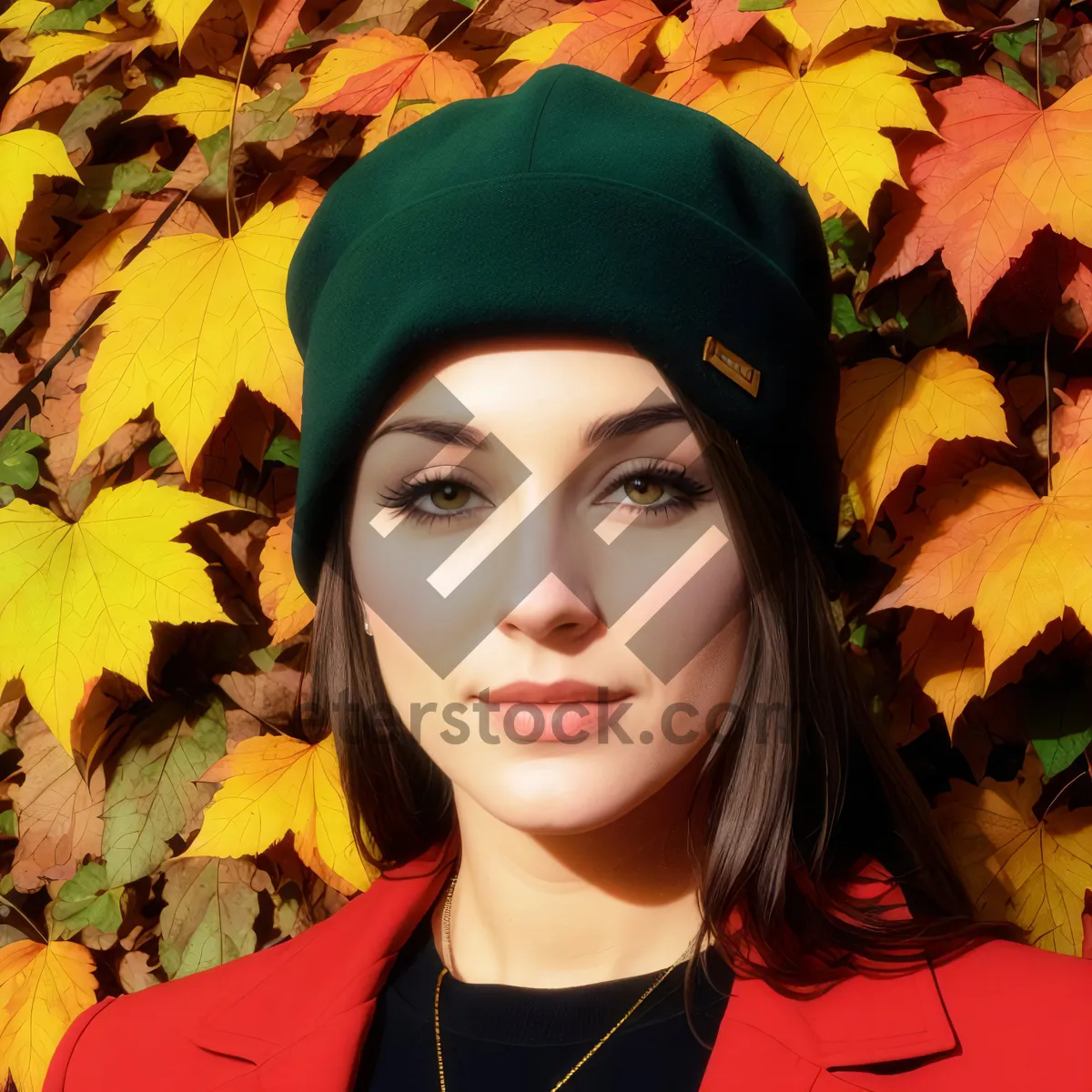 Picture of Cheerful brunette student in fashionable cap and mortarboard