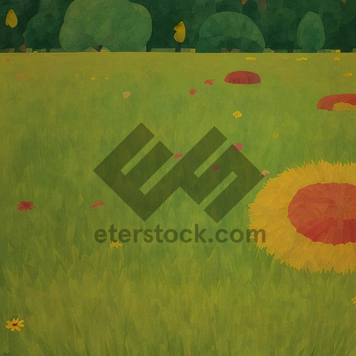 Picture of Vibrant Summer Meadow Serenity