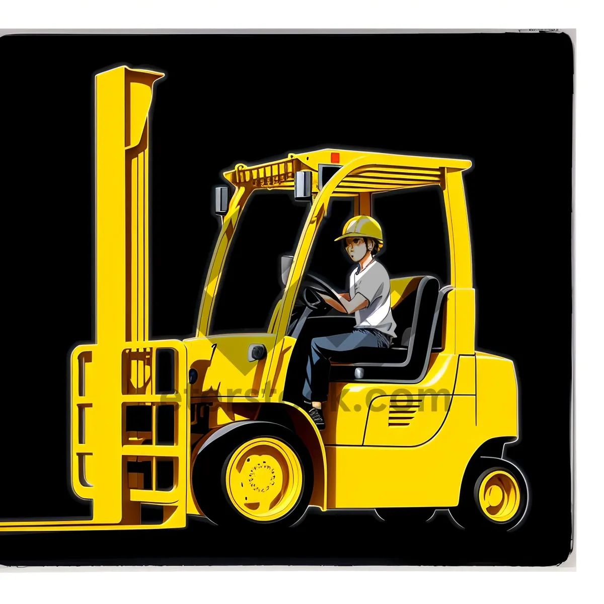 Picture of Heavy Duty Forklift - Industrial Transportation Equipment