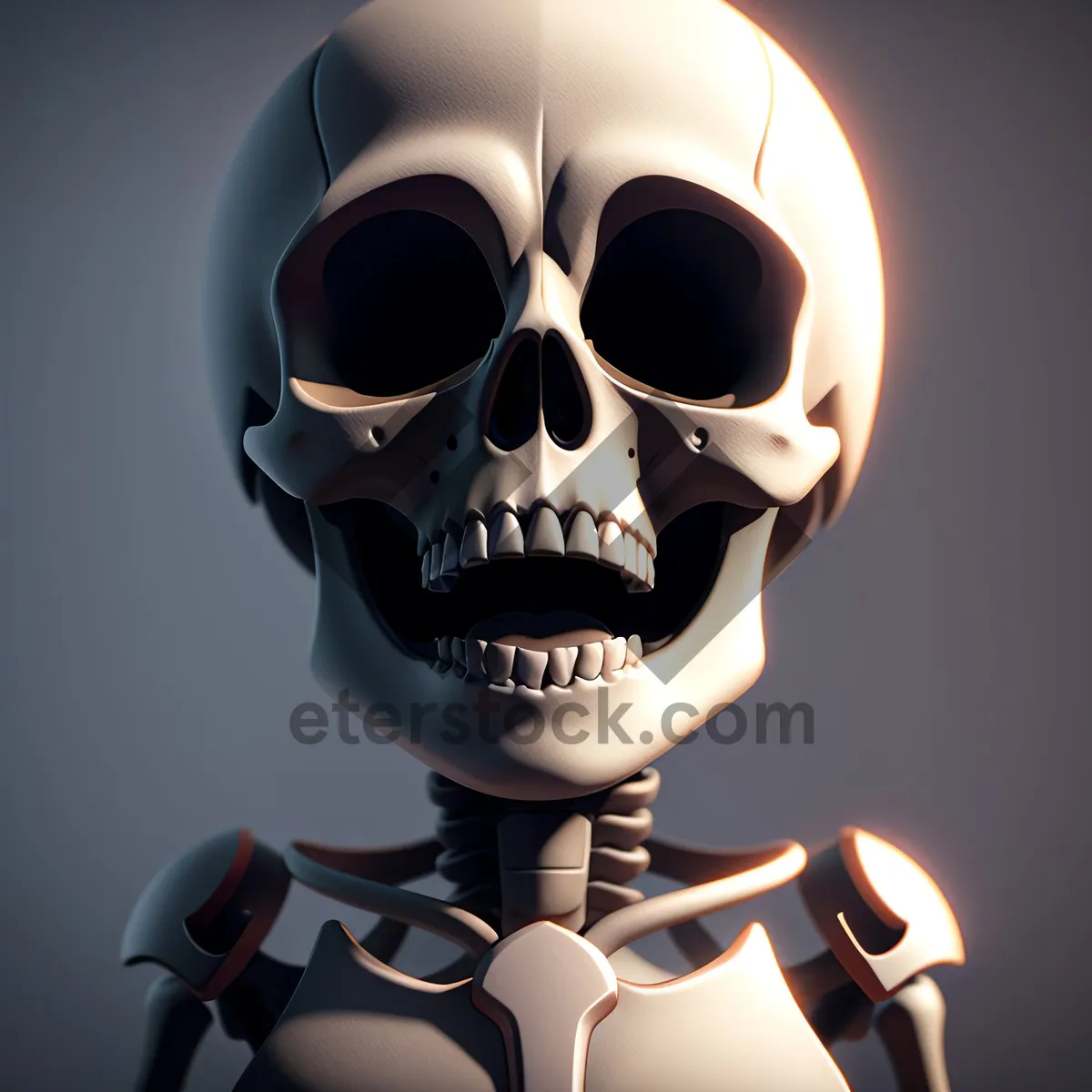 Picture of Spooky Pirate Skull Sculpture - Deathly Cartoon Bust