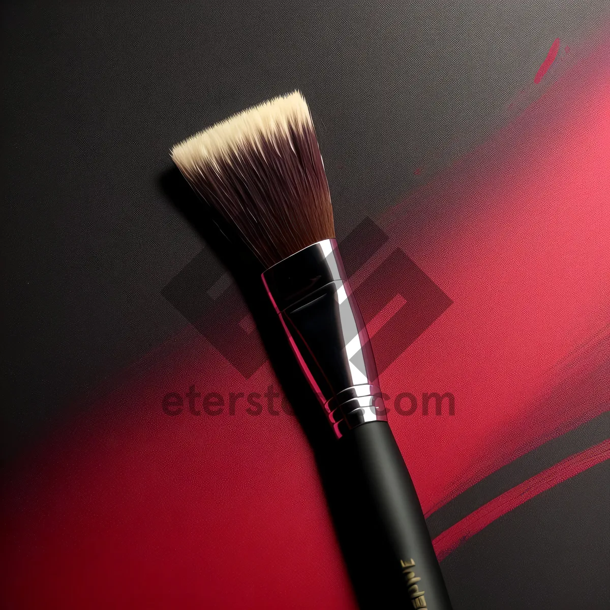 Picture of Vibrant Artistic Makeup Brushes in a Palette