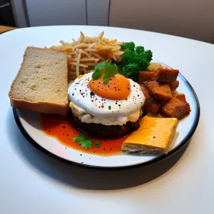 Delicious Gourmet Chicken Sandwich with Grilled Vegetables