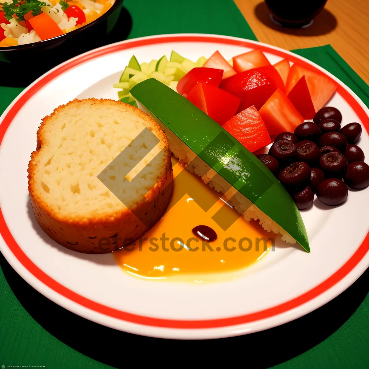 Picture of Delicious Gourmet Salad with Grilled Fish