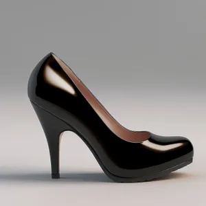Black Leather Stiletto Heels - Fashionable Footwear for Elegance