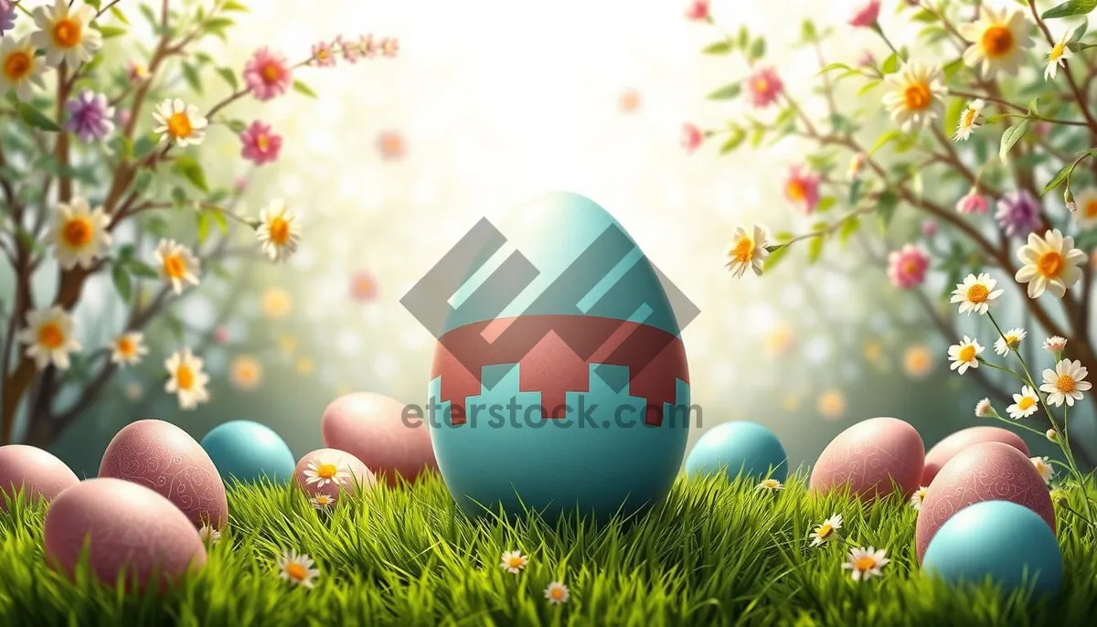 Picture of Colorful Easter Eggs Decoration