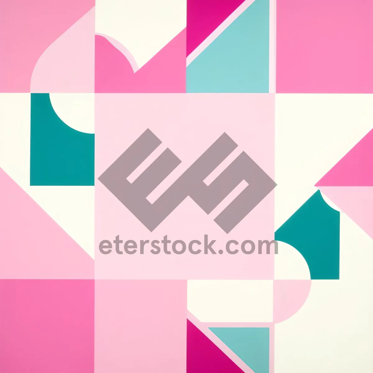 Picture of Colorful Geometric Mosaic Pattern Tile Design