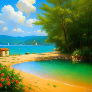 Serenity by the Shore: A Captivating Coastal Sunset