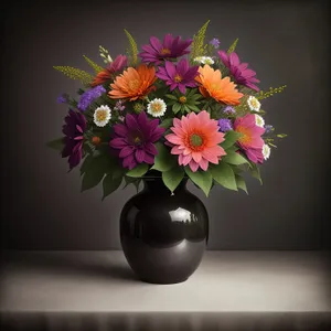 Colorful Floral Celebration Card Design