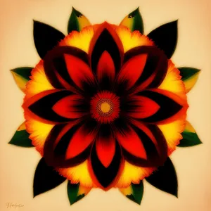 Vibrant Lotus Petal Pinwheel Design