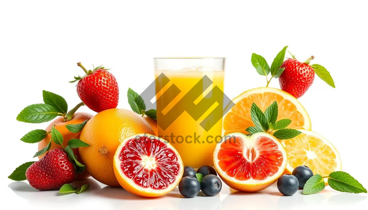 Picture of Fresh Orange Juice Glass Healthy Refreshing Drink