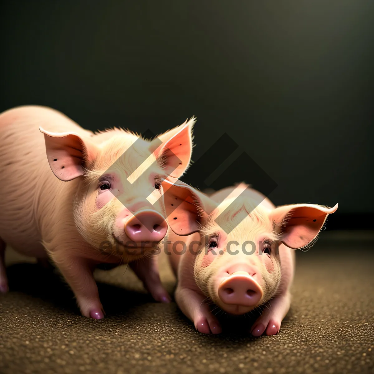 Picture of Pink Piggy Bank with Wealthy Savings