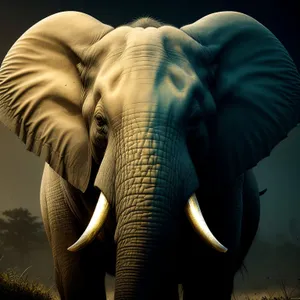 Wild Safari: Majestic Elephant Roaming the South