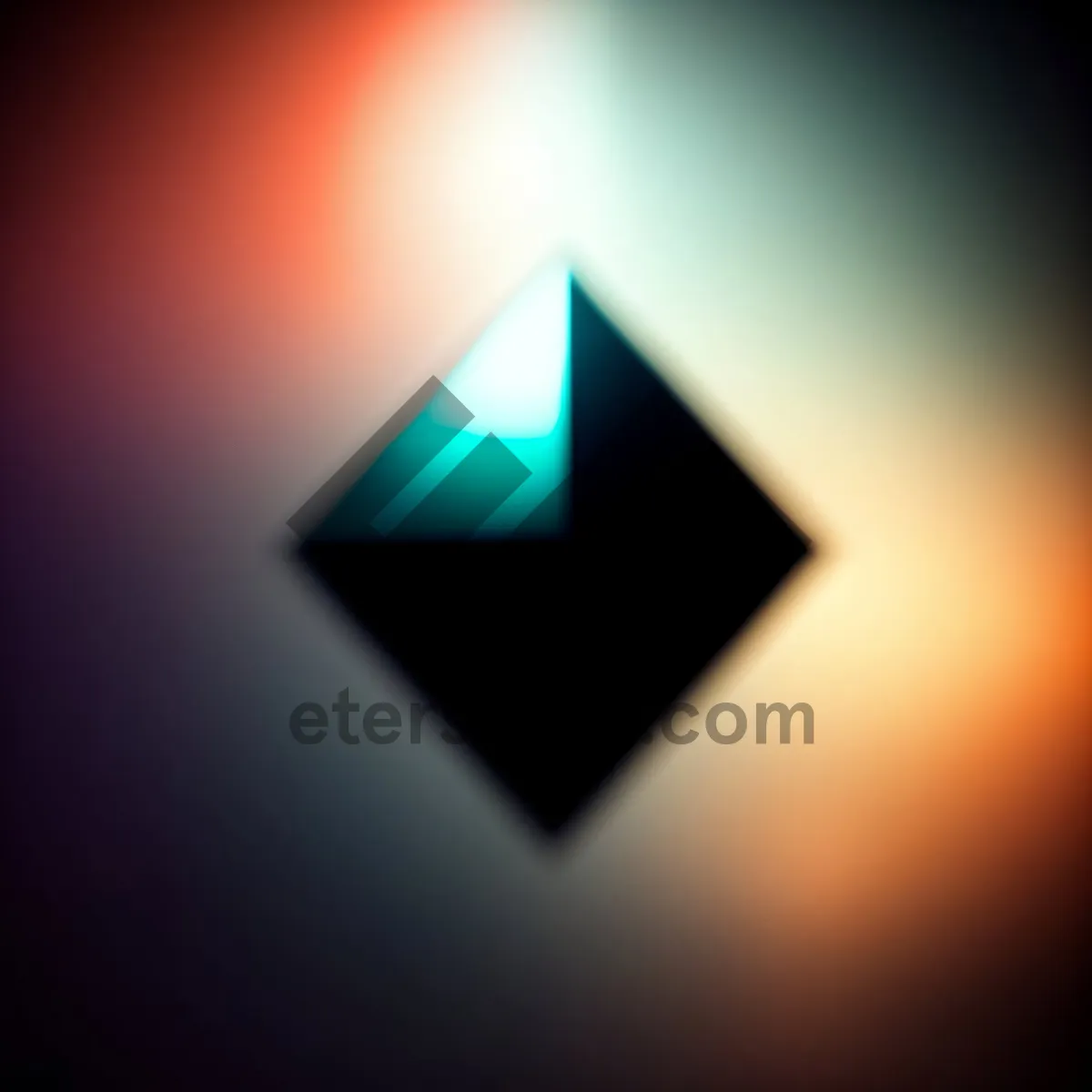 Picture of Modern glossy black circle web button set