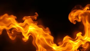 Fiery Blaze Artistic Wallpaper