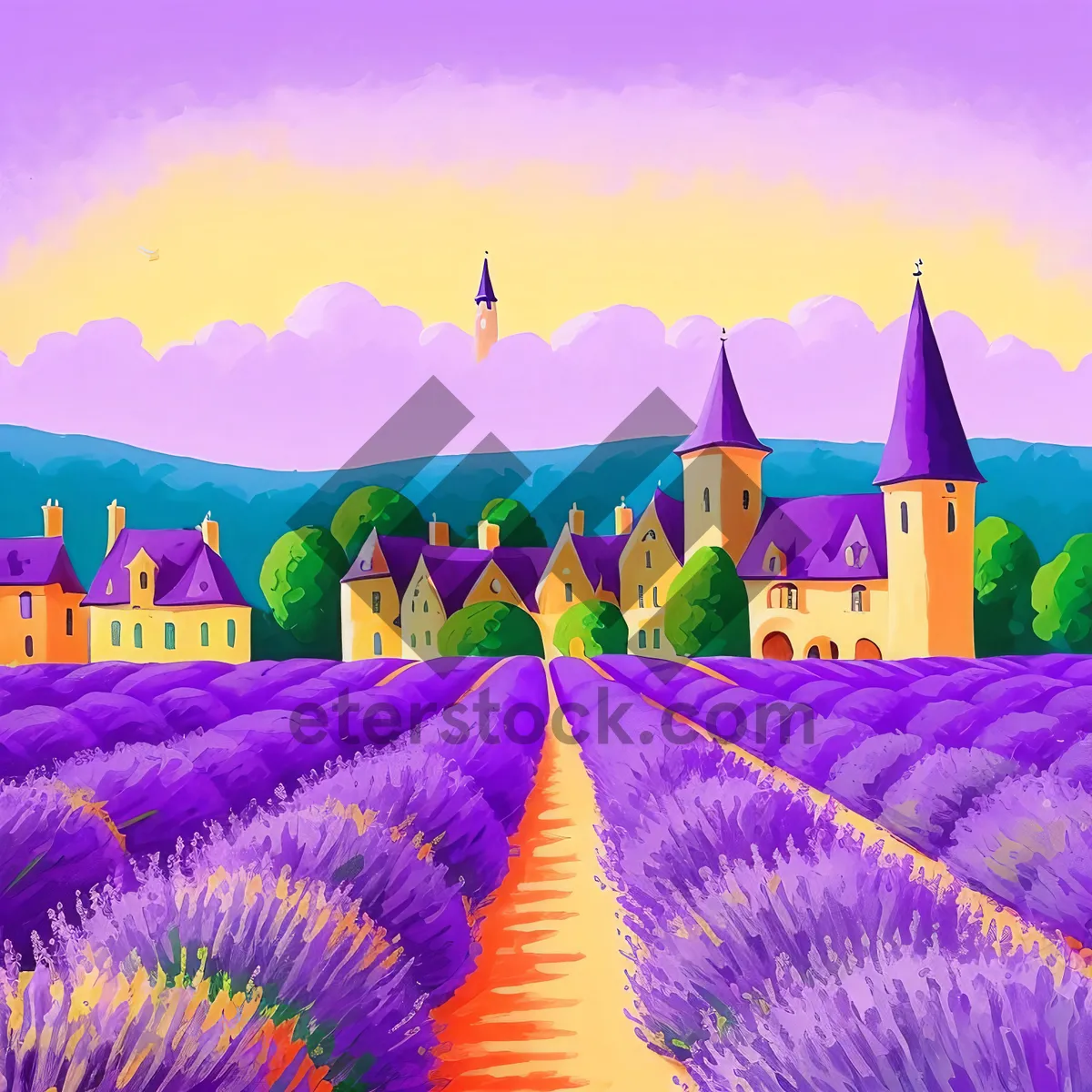 Picture of Vibrant Rainbow Pencils: Colorful Tools for Art