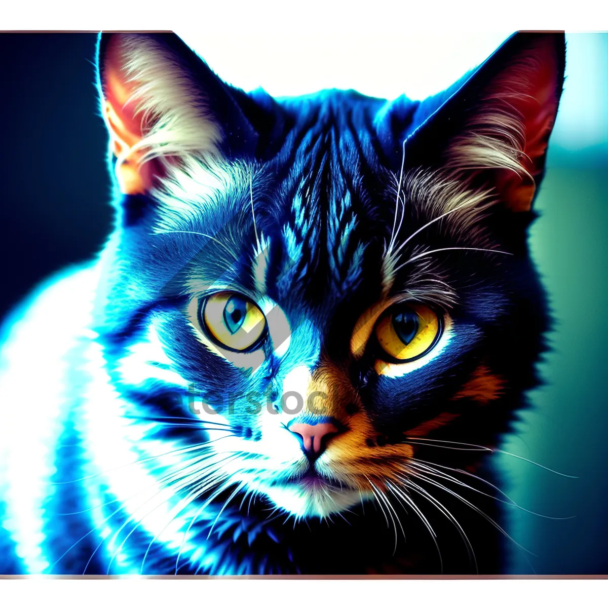 Picture of Furry Feline with Adorable Whiskers
