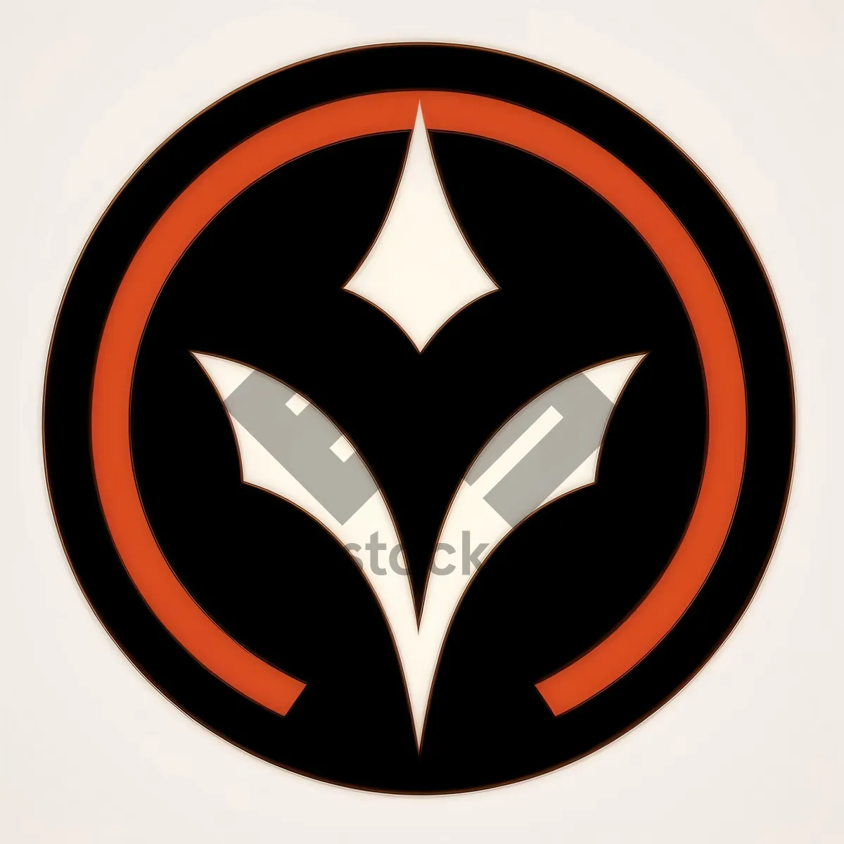 Picture of Round Heraldry Symbol Button Graphic Design