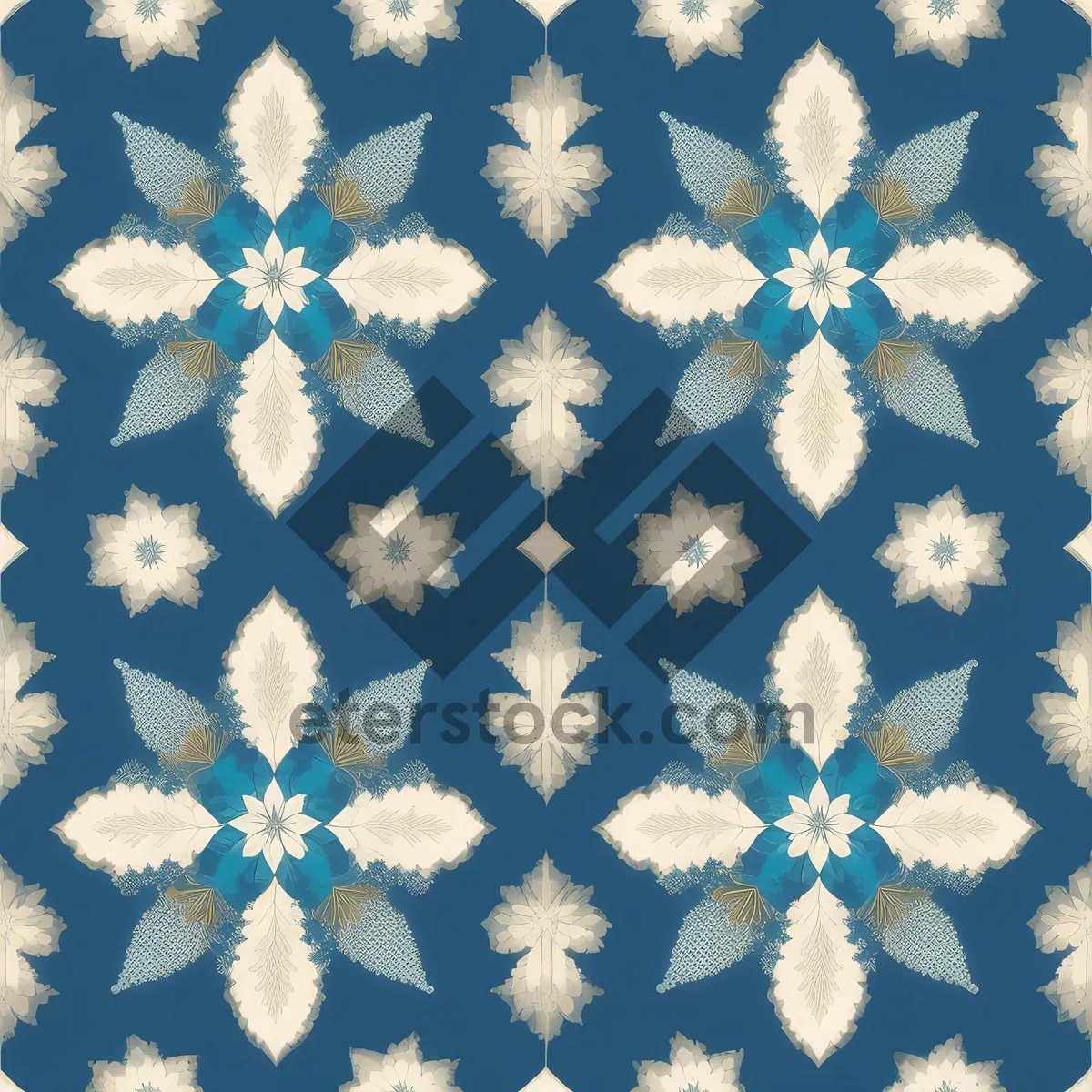 Picture of Snowflake Pattern Winter Season Celebration Graphic Design