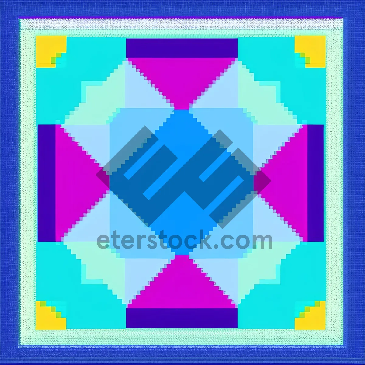 Picture of Colorful Mosaic Pattern: Artful, Decorative, and Seamless.