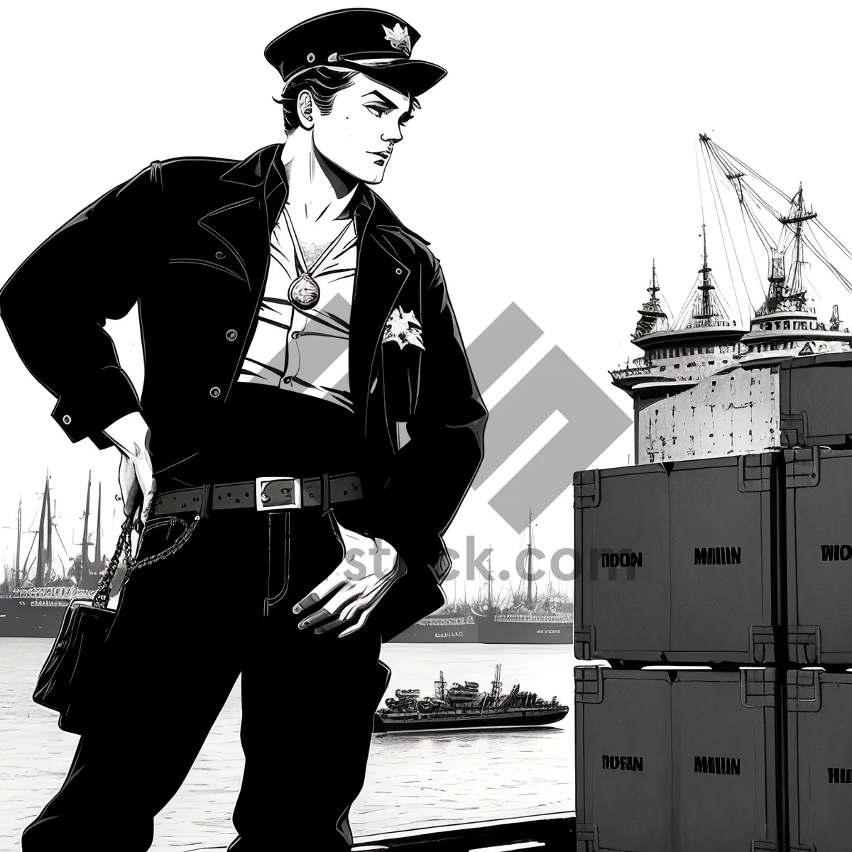 Picture of Silhouette of Businessman, Male Worker in Occupation