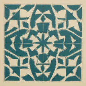 Floral Arabesque Tile Design - Vintage Decor