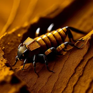 Close-up of a Earwig Insect - Arthropod Bug