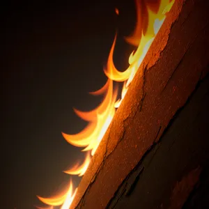 Blazing Fire: Fiery Torch Illuminating Fireplace Energy.