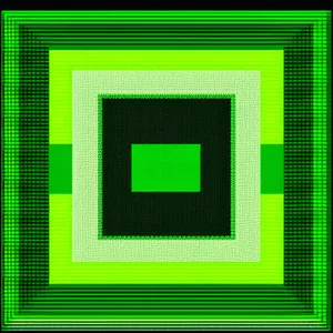 Grid Art: Retro Pixel Pattern Square