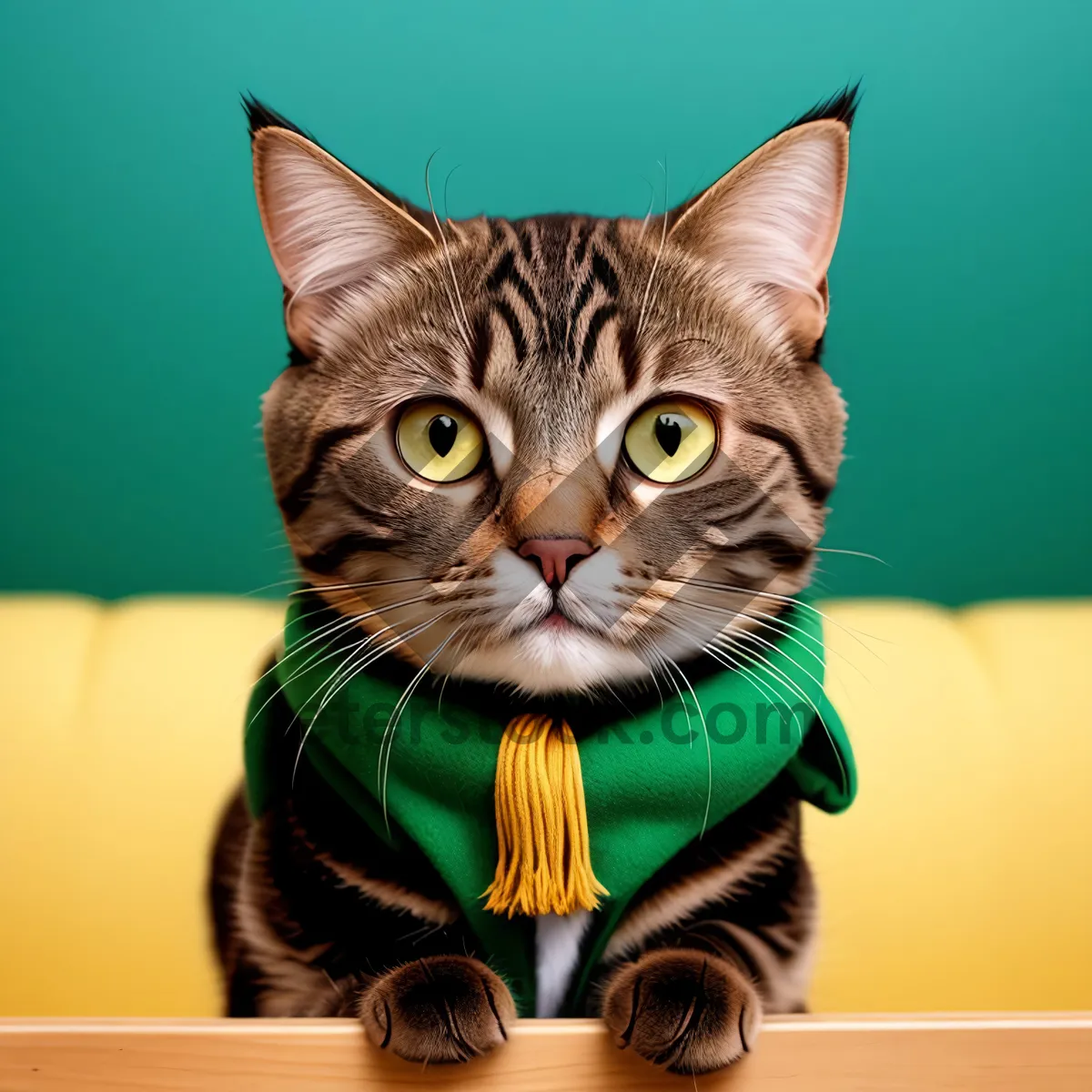 Picture of Fluffy Gray Tabby Kitty with Adorable Whiskers