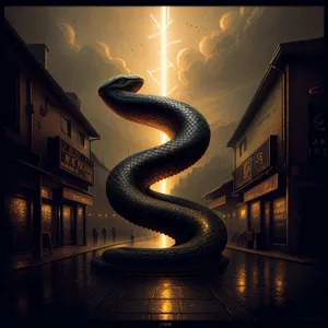 Night Serpent: A Dangerous Sea Snake in the Wild