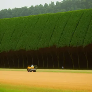 Vibrant Summer Landscape with Rolling Hills