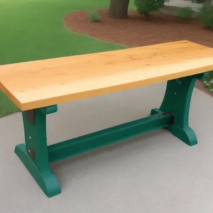 Wooden Gymnastics Stool with Tabletop Bench Clamp