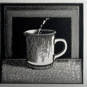 Coffee Mug on Table with Spoon