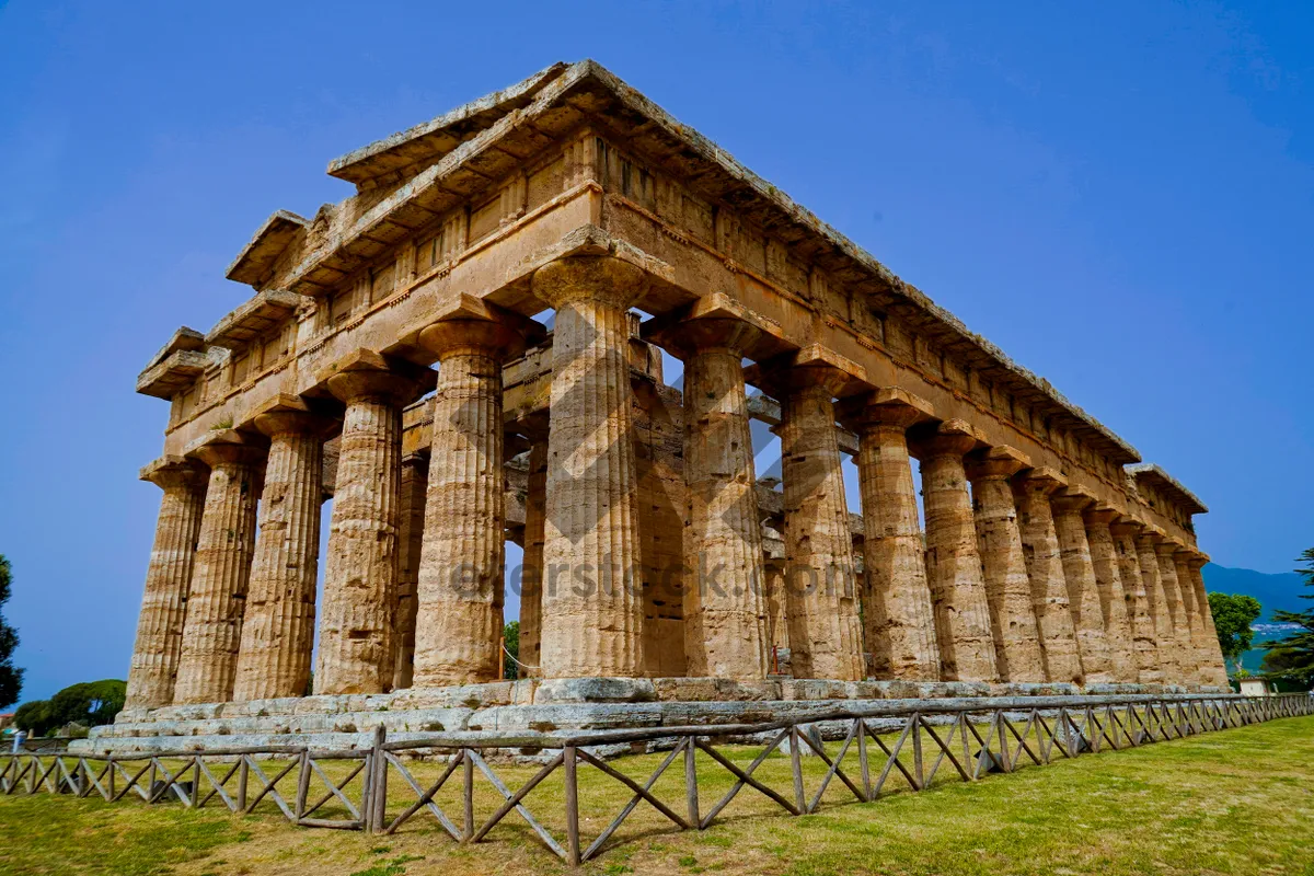 Picture of Ancient Palace Against Blue Sky