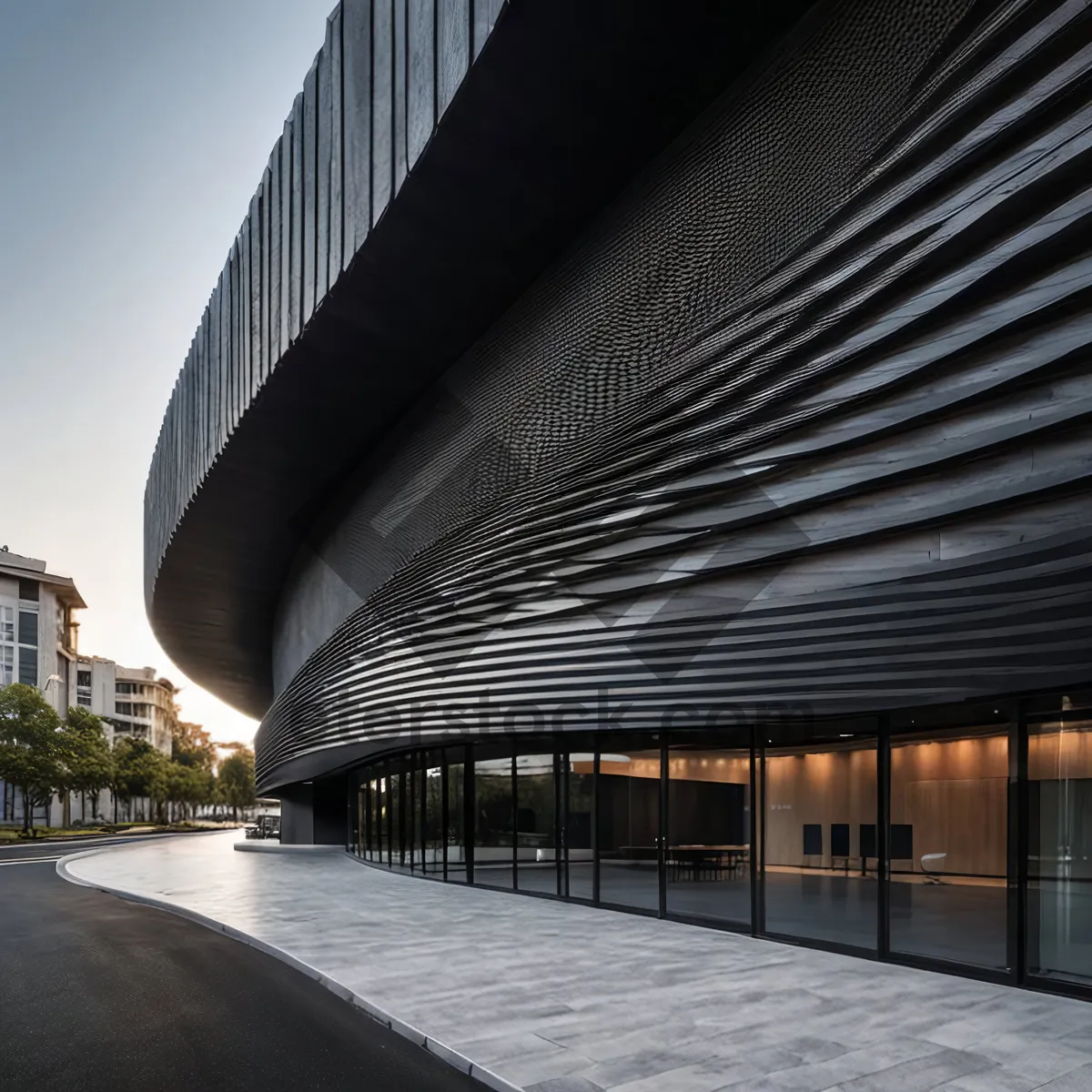Picture of Modern office building structure in the urban cityscape