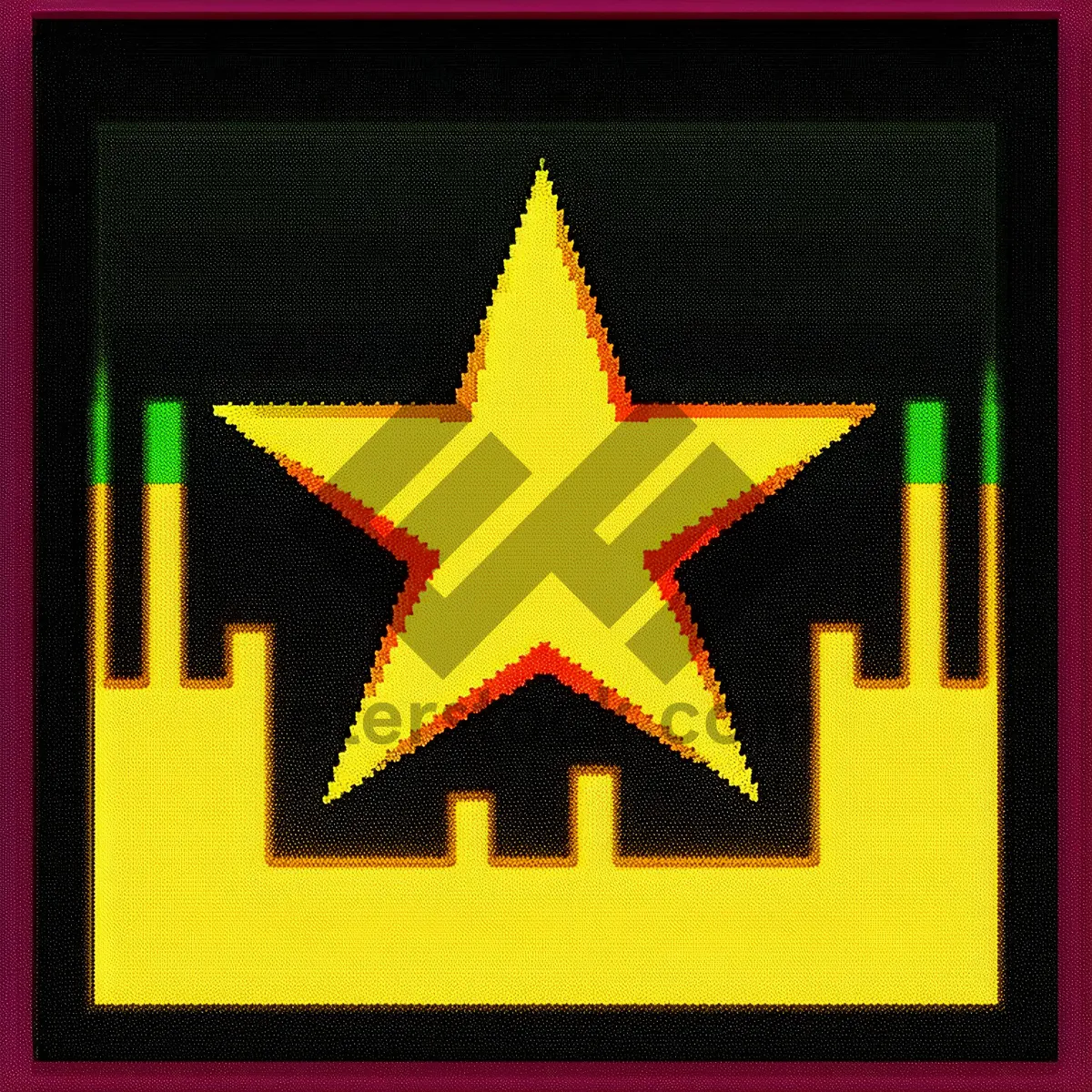 Picture of Electric Star: Baron-inspired Symbolic Graphic Design.