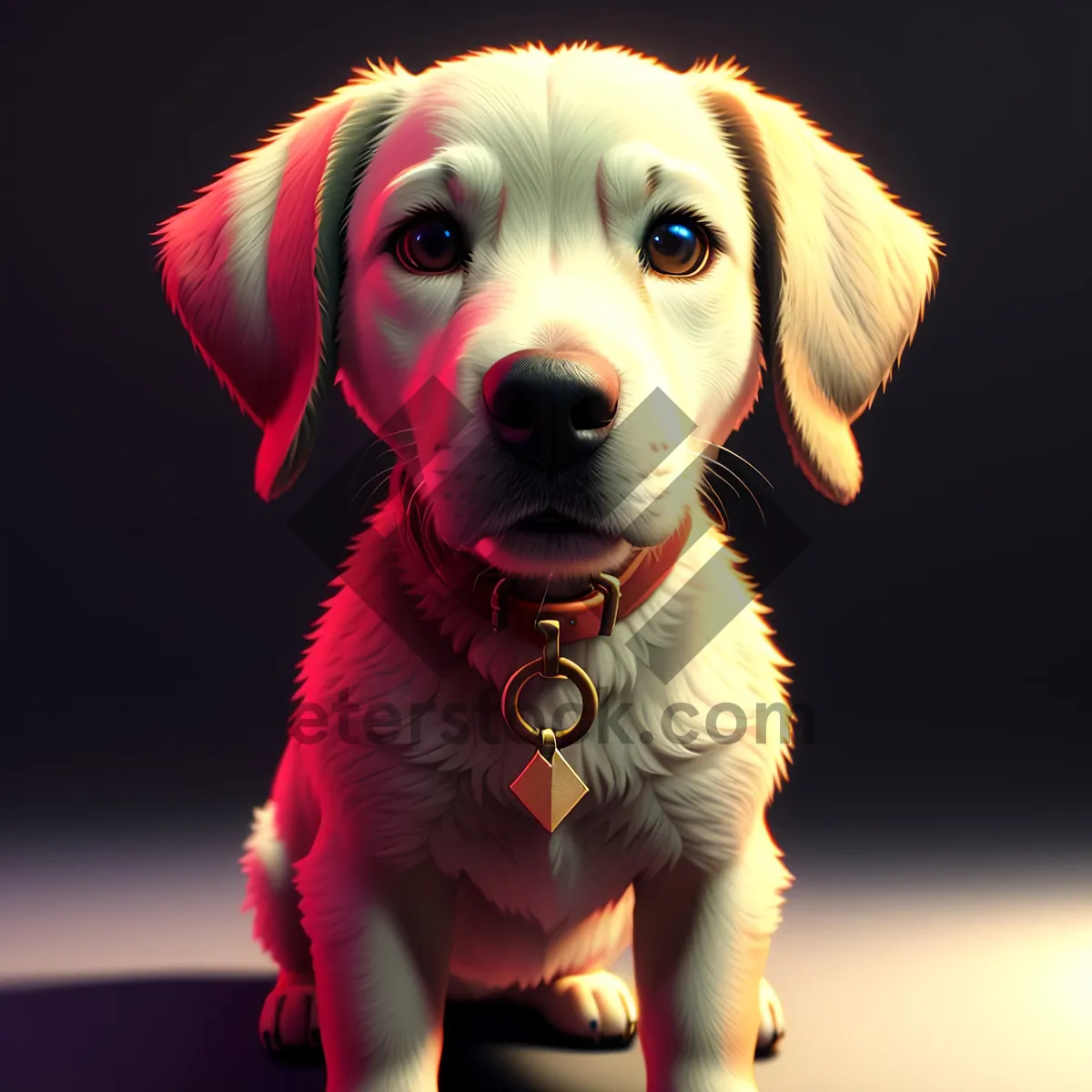 Picture of Golden Retriever Puppy - Cute Canine Companion