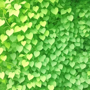 Floral Clover Pattern: Artistic Seamless Leaf Design