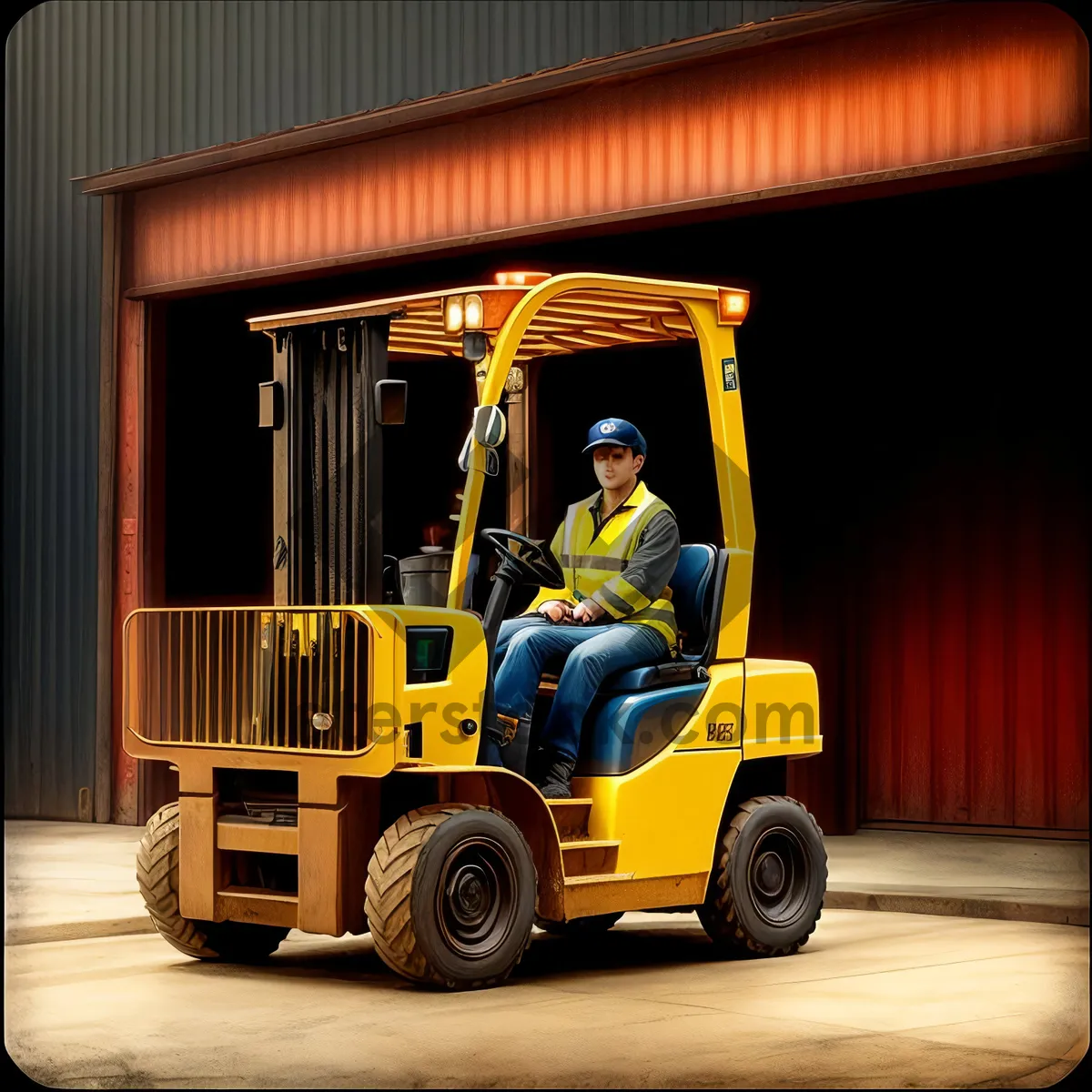 Picture of Heavy Duty Industrial Forklift Machine