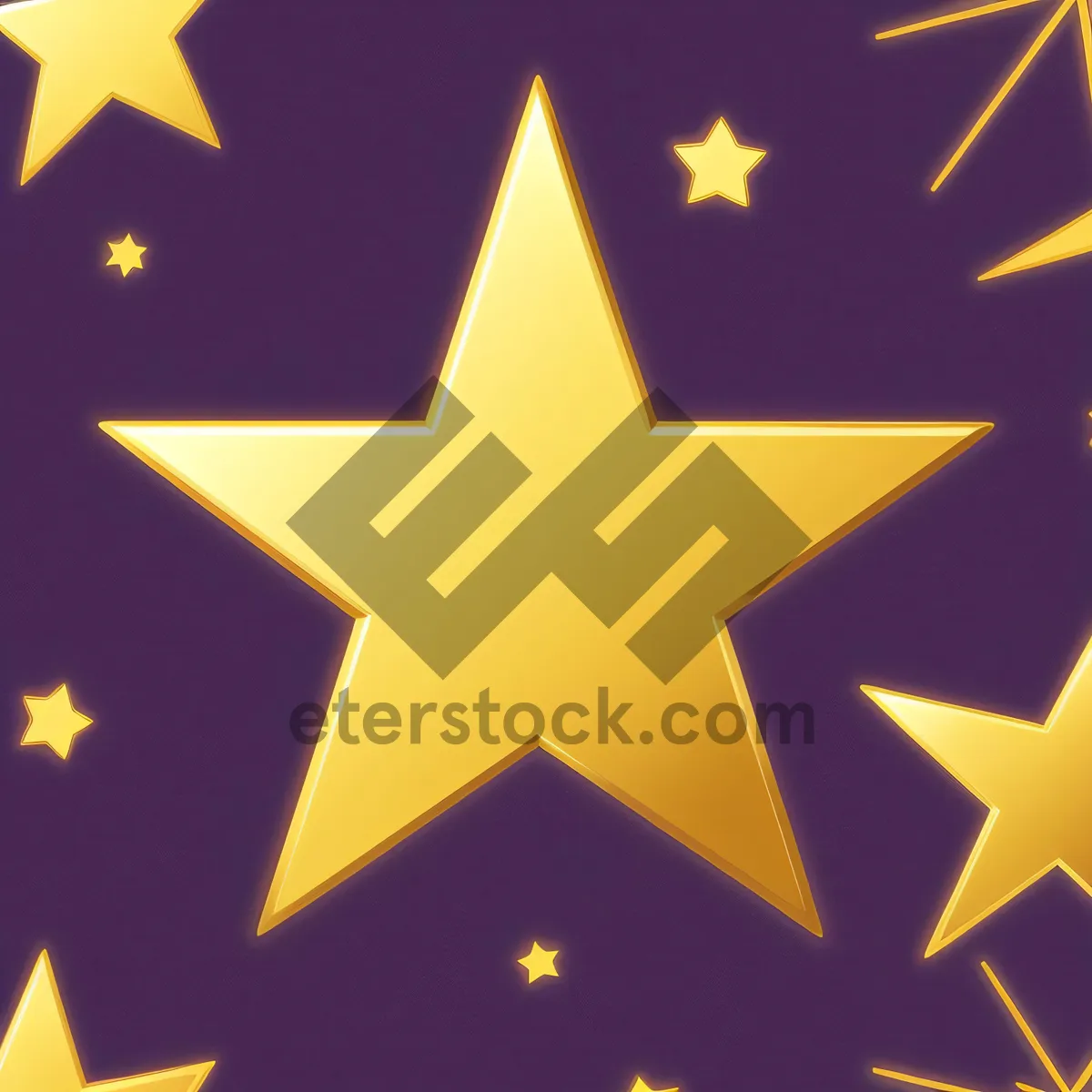 Picture of Dynamic Starlight Graphic Art: Iconic Pyramid Pattern